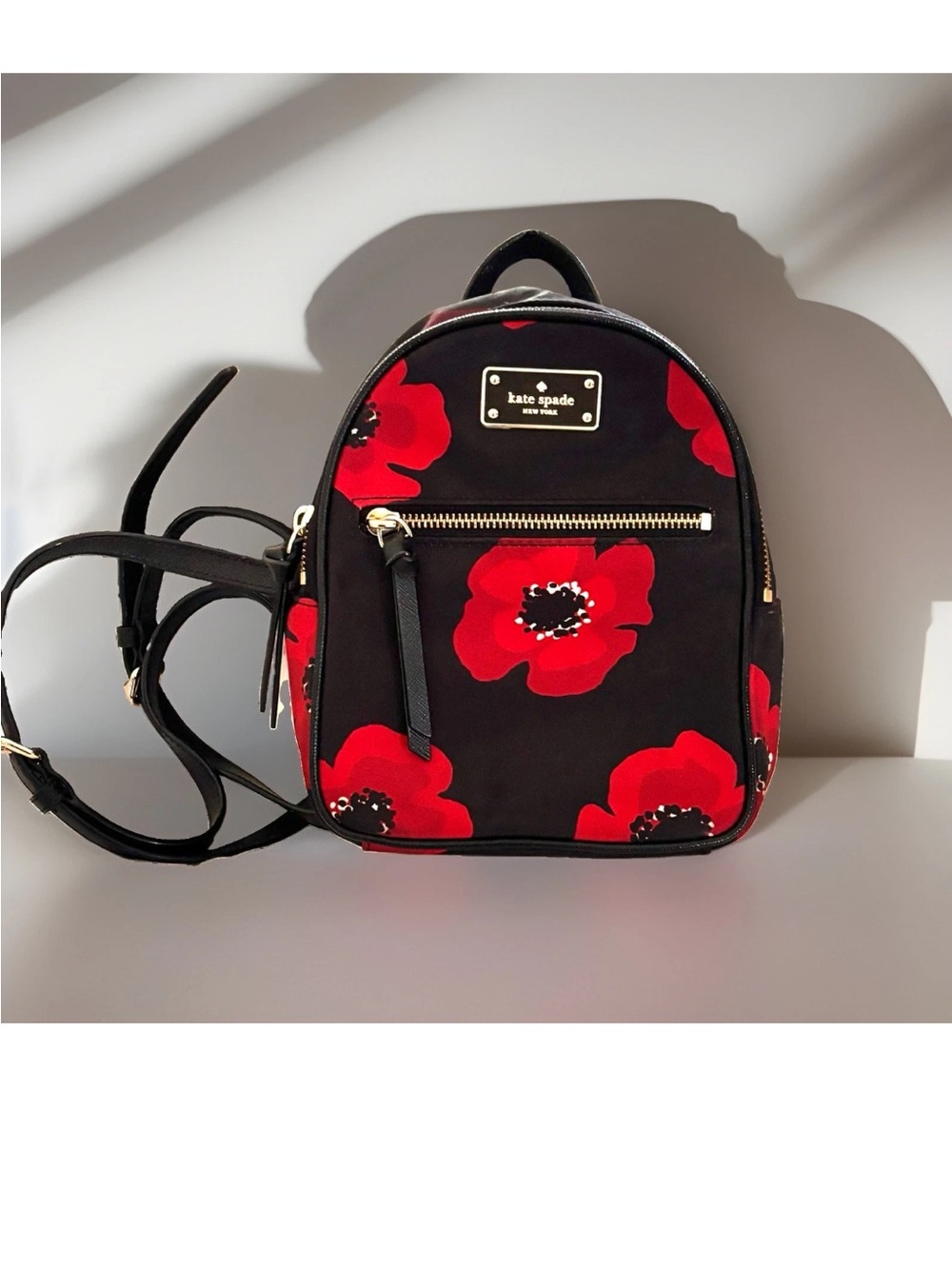 Kate Spade Women's Black Wilson Road Poppy Mini Bradley Backpack